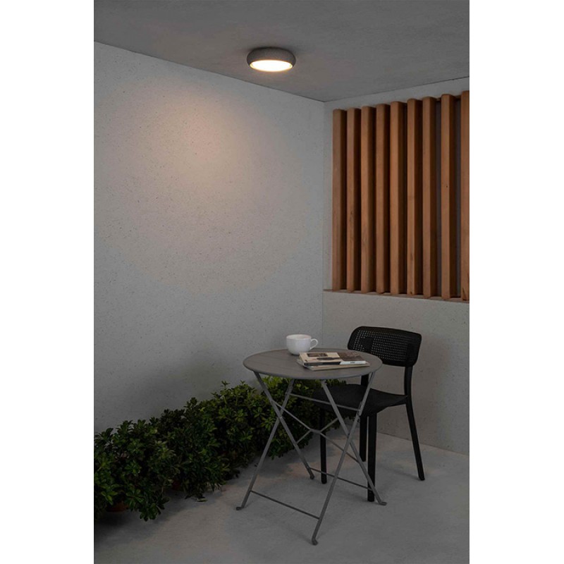 Потолочный светильник Faro 72353 Anga 240 Dark grey ceiling lamp, 18 Вт, 1300 лм, 2700K