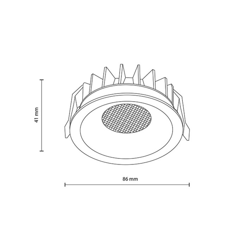 Точечный светильник TK Lighting 18126, 12 Вт, 802 лм, 3000К-6000К