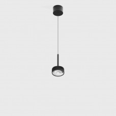 Світильник підвісний з накладною базою LTX SOL MINI P, D75mm, H135mm, 7W LED, 24?, 3000K, IP20, чорний (03.7530.7.930.BK/BKG)