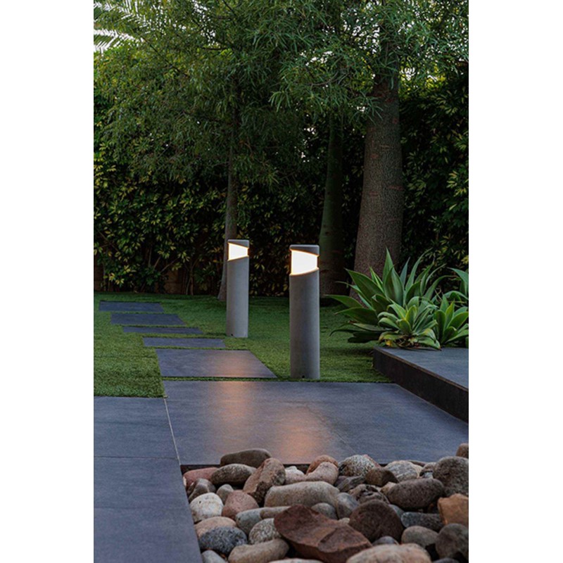 Парковый светильник Faro 74142 BLOCK 700 Grey beacon lamp