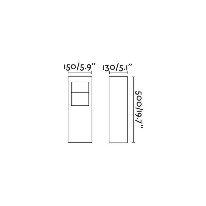 Парковый светильник Faro 74156 Cast 500 Dark grey beacon lamp, 10 Вт, 550 лм, 3000K