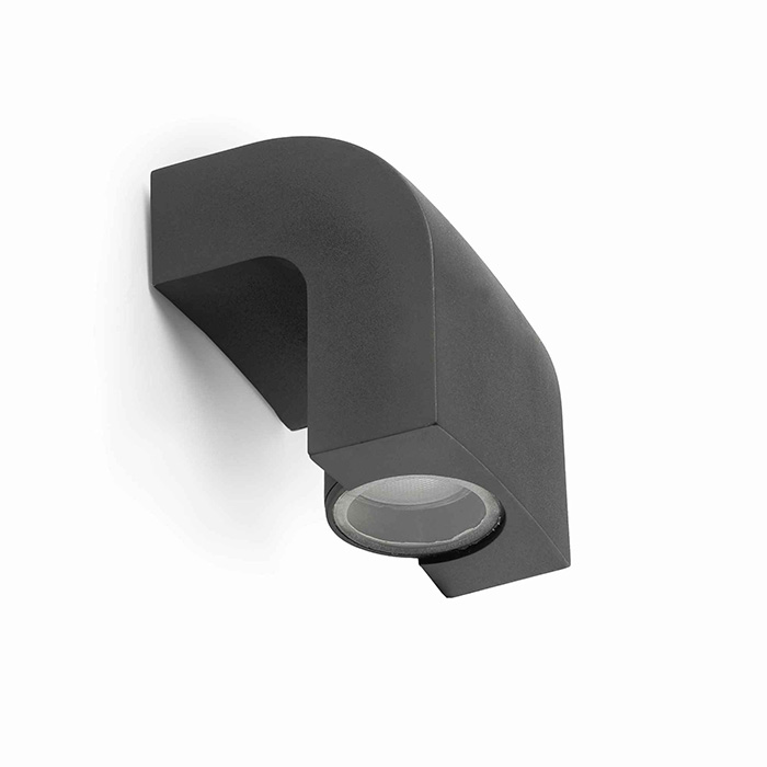 Настенный светильник Faro 74407 KLAMP 1L Dark grey wall lamp 130mm