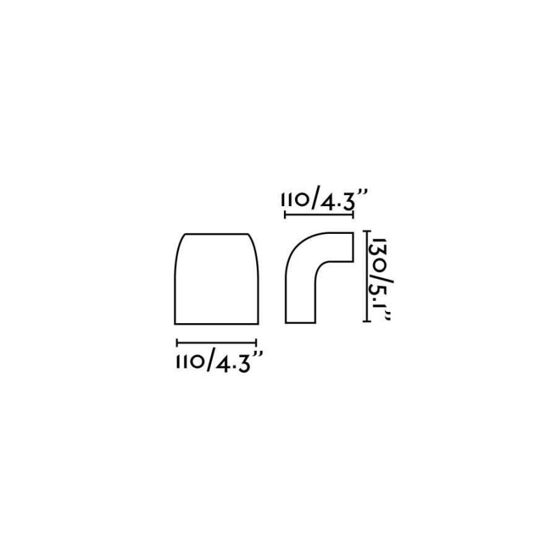 Настінний світильник Faro 74407 KLAMP 1L Dark grey wall lamp 130mm