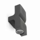 Настінний світильник Faro 74408 KLAMP 2L Dark grey wall lamp