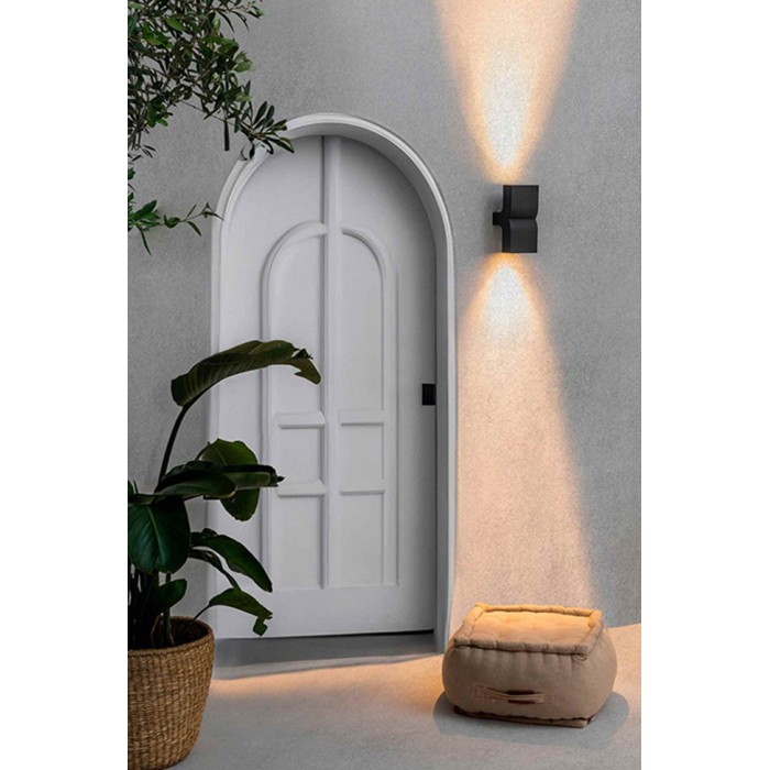 Настенный светильник Faro 74408 KLAMP 2L Dark grey wall lamp