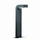 Парковый светильник Faro 74411 Klamp Dark grey beacon lamp h.660mm