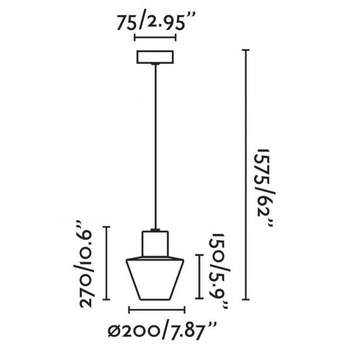 Підвісний світильник Faro 74427C-02 Mistu Dark grey pendant lamp