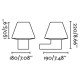 Бра - Faro 74432A-02 Mistu Dark grey wall lamp