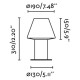 Парковый светильник Faro 74433S-02 Mistu 310 Dark grey post lamp