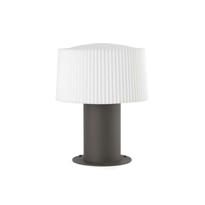 Парковий світильник Faro 74433S-04 Muffin 259 Dark grey post lamp