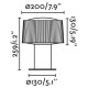 Парковый светильник Faro 74433S-04 Muffin 259 Dark grey post lamp