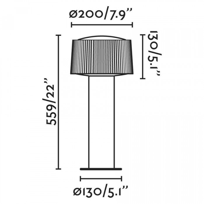 Парковий світильник Faro 74434B-04 Muffin 559 Dark grey post lamp