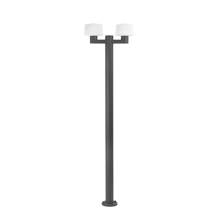 Ліхтарний стовп Faro 74435F2-04 Muffin 2L Dark grey pole lamp