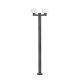 Фонарный столб Faro 74435F2-04 Muffin 2L Dark grey pole lamp