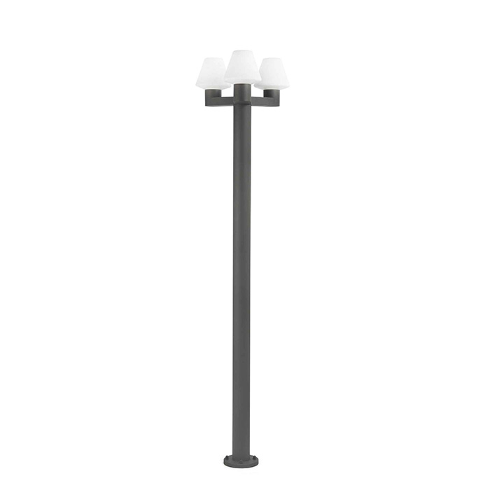 Ліхтарний стовп Faro 74436F3-02 Mistu 3L Dark grey pole lamp