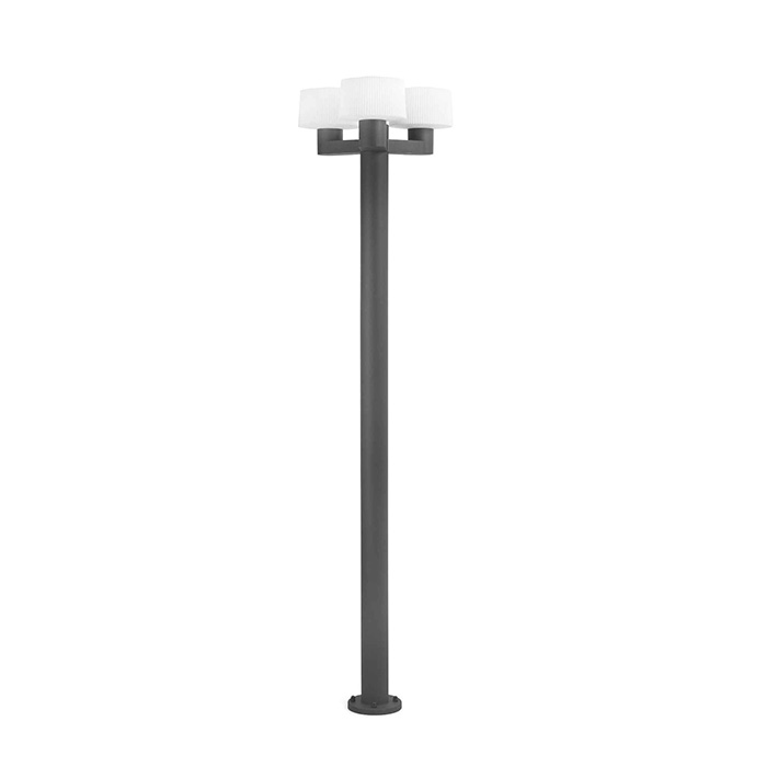 Ліхтарний стовп Faro 74436F3-04 Muffin 3L Dark grey pole lamp