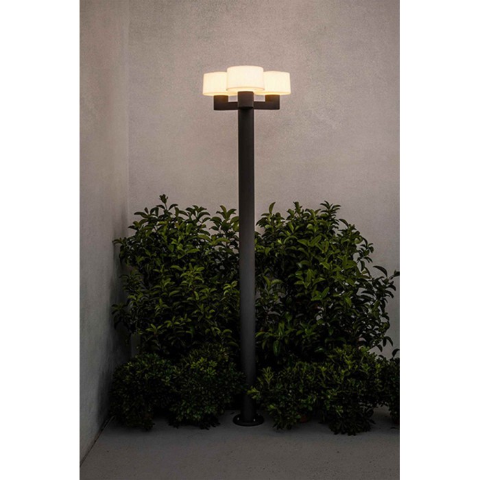 Ліхтарний стовп Faro 74436F3-04 Muffin 3L Dark grey pole lamp