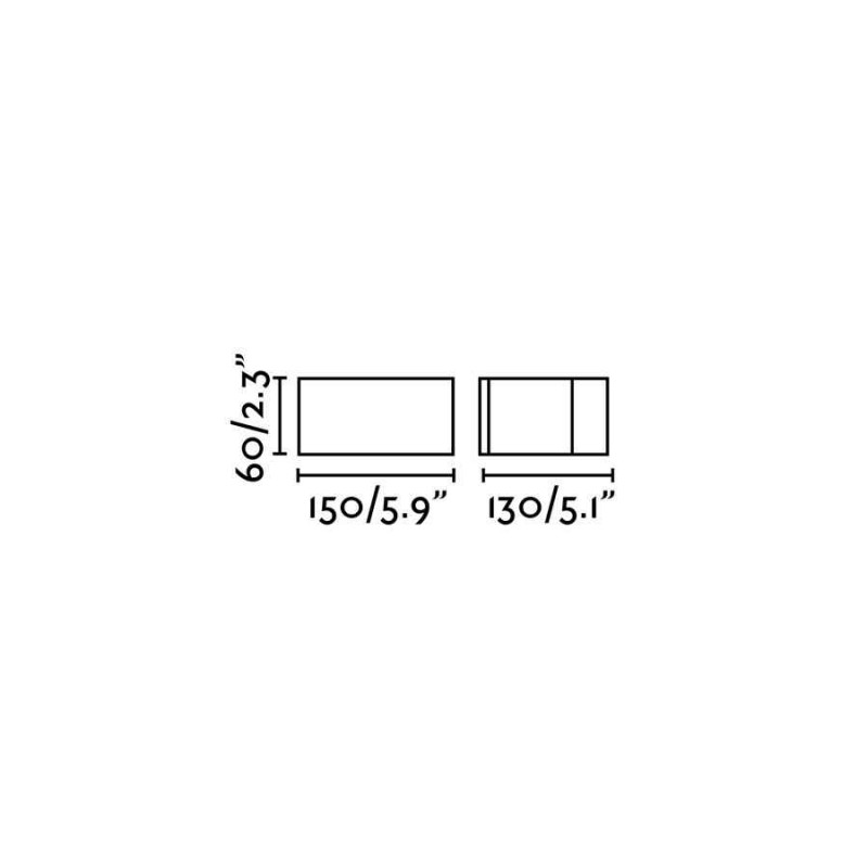 Настенный светильник Faro 74450 ALP 130 Dark grey wall lamp, 8 Вт, 350 лм, 3000K