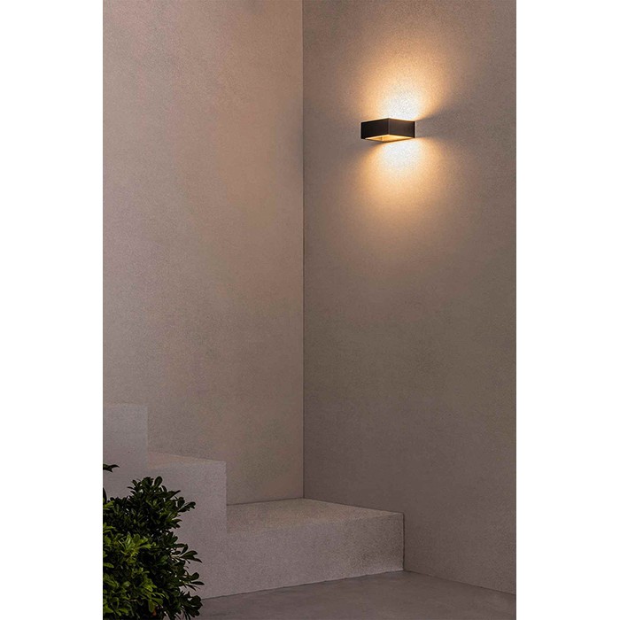 Настенный светильник Faro 74450 ALP 130 Dark grey wall lamp, 8 Вт, 350 лм, 3000K