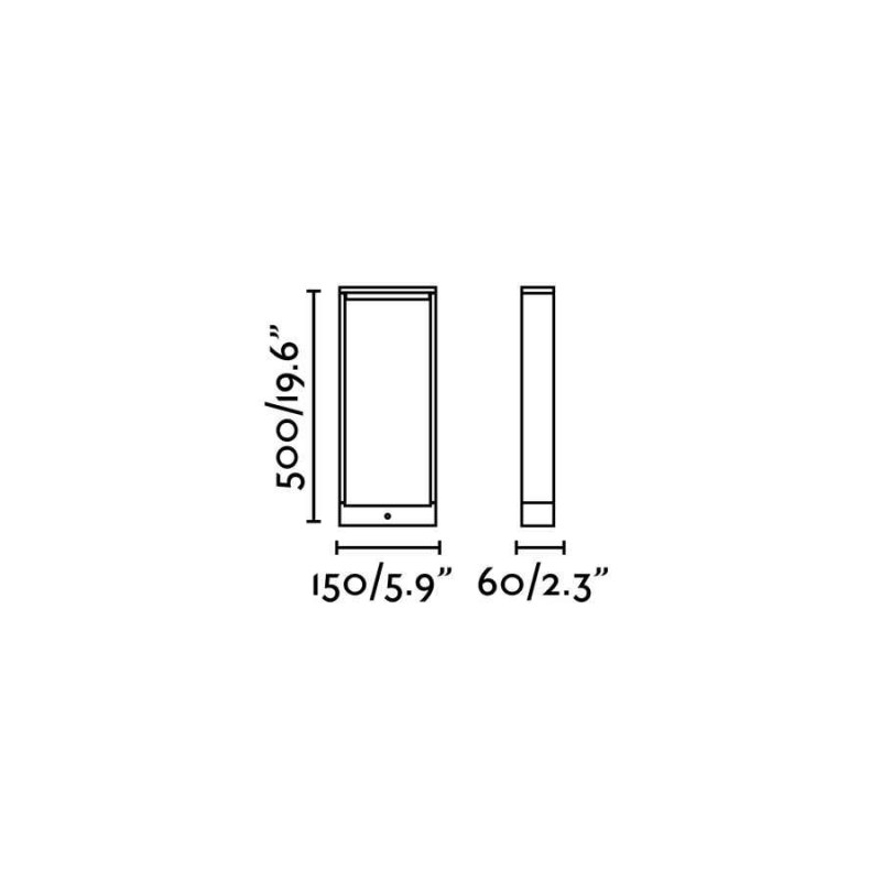 Парковый светильник Faro 74451 ALP 500 Dark grey beacon lamp, 7 Вт, 350 лм, 3000K