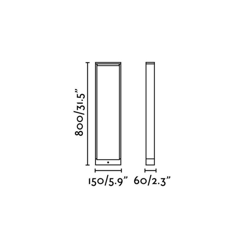 Парковий світильник Faro 74452 ALP 800 Dark grey beacon lamp, 7 Вт, 350 лм, 3000K