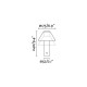 Настольная лампа Faro 74465 FUJI Black portable lamp, 1.5 Вт, 90 лм, 2700K
