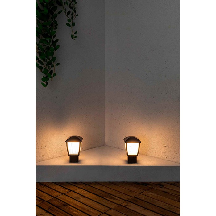 Парковий світильник Faro 74997 WILMA 270 Dark grey post lamp