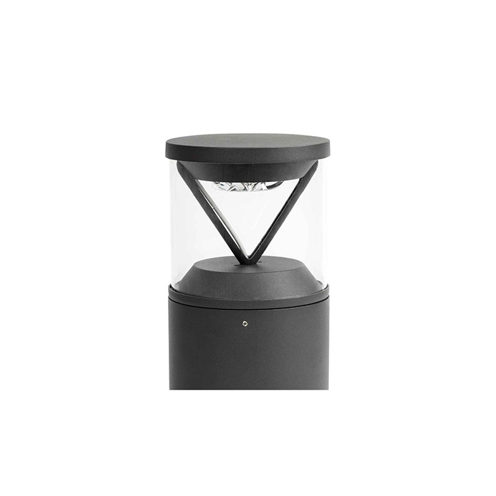 Парковый светильник Faro 750010 RUSH 250 Dark grey post lamp 3000K 360?, 14 Вт, 830 лм, 3000K