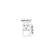 Парковый светильник Faro 750000 RUSH 250 Dark grey post lamp 2700K 360?, 14 Вт, 830 лм, 2700K