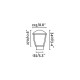 Парковый светильник Faro 75001 WILMA 340 Dark grey post lamp
