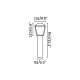 Парковый светильник Faro 75003 WILMA 820 Dark grey beacon lamp
