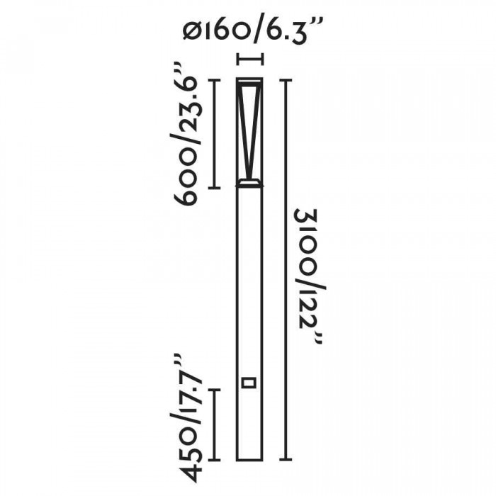 Фонарный столб Faro 750221D RUSH 3100 Dark grey pole lamp 3.1M 4000K 360 ? wide DALI, 38 Вт, 3079 лм, 4000K Фонарный столб Faro 750221D RUSH 3100 Dark grey pole lamp 3.1M 4000K 360 ? wide DALI, 38 Вт, 3079 лм, 4000K