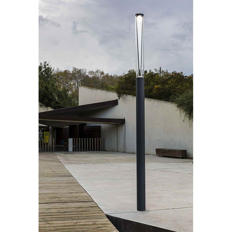Фонарный столб Faro 750322C RUSH 3700 Dark grey pole lamp 4000K 180? CASAMBI, 38 Вт, 2576 лм, 4000K