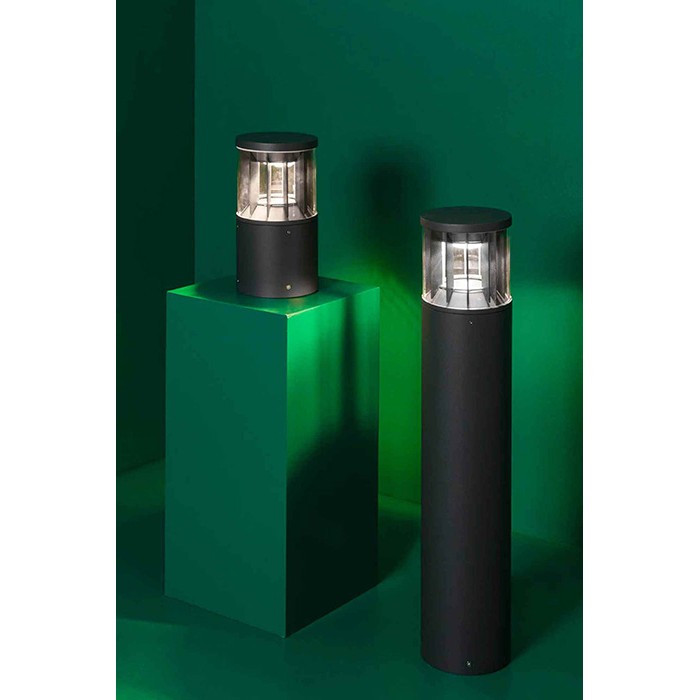 Парковий світильник Faro 751011D SCREEN 250 Dark grey post lamp 3000K 360? wide DALI, 14 Вт, 856 лм, 3000K