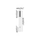 Фонарный столб Faro 751200 SCREEN 3100 Dark grey pole lamp 2700K 360?, 38 Вт, 2370 лм, 2700K