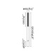 Фонарный столб Faro 751301C SCREEN 3700 Dark grey pole lamp 2700K 360? wide CASAMBI, 38 Вт, 2145 лм, 2700K