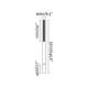 Фонарный столб Faro 751301D SCREEN 3700 Dark grey pole lamp 2700K 360? wide DALI, 38 Вт, 2145 лм, 2700K