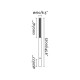 Фонарный столб Faro 751321C SCREEN 3700 Dark grey pole lamp 4000K 360? wide CASAMBI, 38 Вт, 2145 лм, 4000K