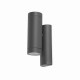 Настінний світильник Faro 75501 STEPS 2L Dark grey wall lamp