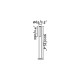 Парковый светильник Faro 75523 BERET 900 Dark grey beacon lamp, 8 Вт, 350 лм, 4000K