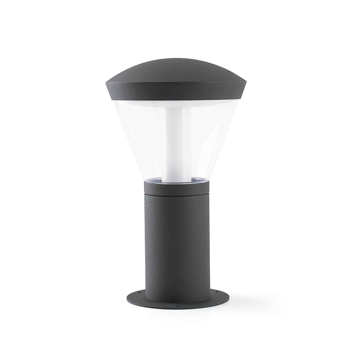 Парковый светильник Faro 75537 SHELBY 330 Dark grey beacon, 10 Вт, 600 лм, 3000K