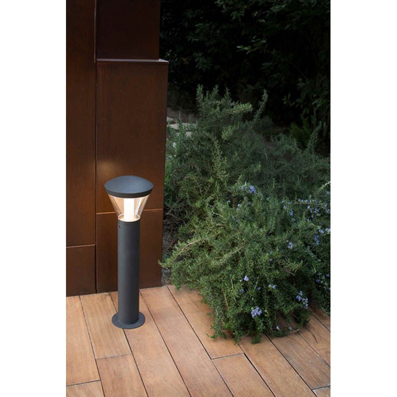 Парковый светильник Faro 75538 SHELBY 630 Dark grey beacon, 10 Вт, 600 лм, 3000K