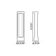 Парковый светильник Faro 75553 TOTEM 611 Grey beacon lamp 3000K, 6.5 Вт, 370 лм, 3000K