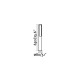 Парковый светильник Faro 75605 LOGAR 650 Dark grey beacon lamp, 12 Вт, 580 лм, 3000K
