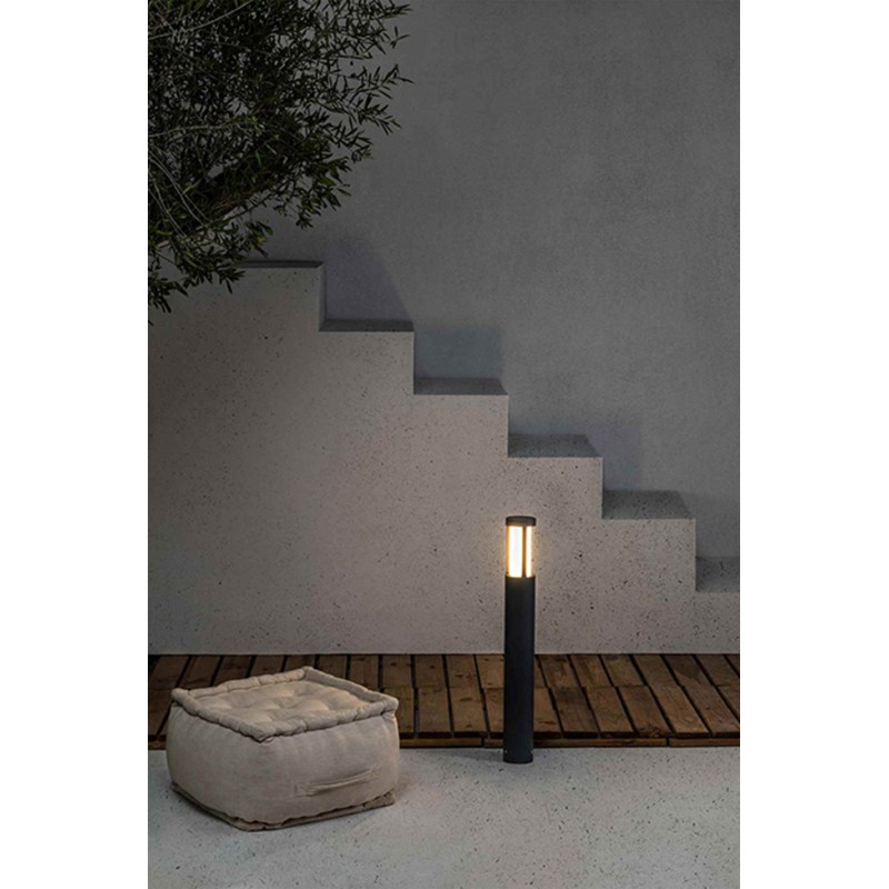 Парковый светильник Faro 75605 LOGAR 650 Dark grey beacon lamp, 12 Вт, 580 лм, 3000K