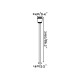 Фонарный столб Faro 75607 PLAZA Pole lamp, 24 Вт, 1120 лм, 3000K