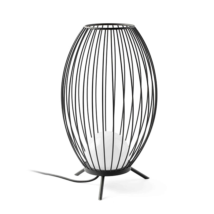 Настольная лампа Faro 75608 CAGE Dark grey portable lamp, 12 Вт, 990 лм, 2700K