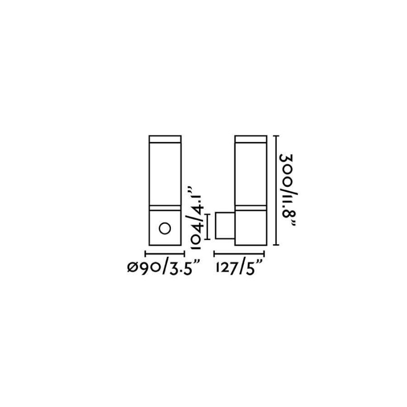 Настінний світильник Faro 75701 ORWELL Dark grey wall lamp with camera, 13 Вт, 480 лм, 3000 - 6500K