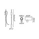 Парковый светильник Faro 75708-233DR Clap