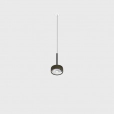 Светильник подвесной со встроенной безрамочной базой LTX SOL MINI P NANO, D75mm, H135mm, 7W LED, 24°, 4000K, IP20, черный/бронза (03.7531.7.940.BK/BZG)